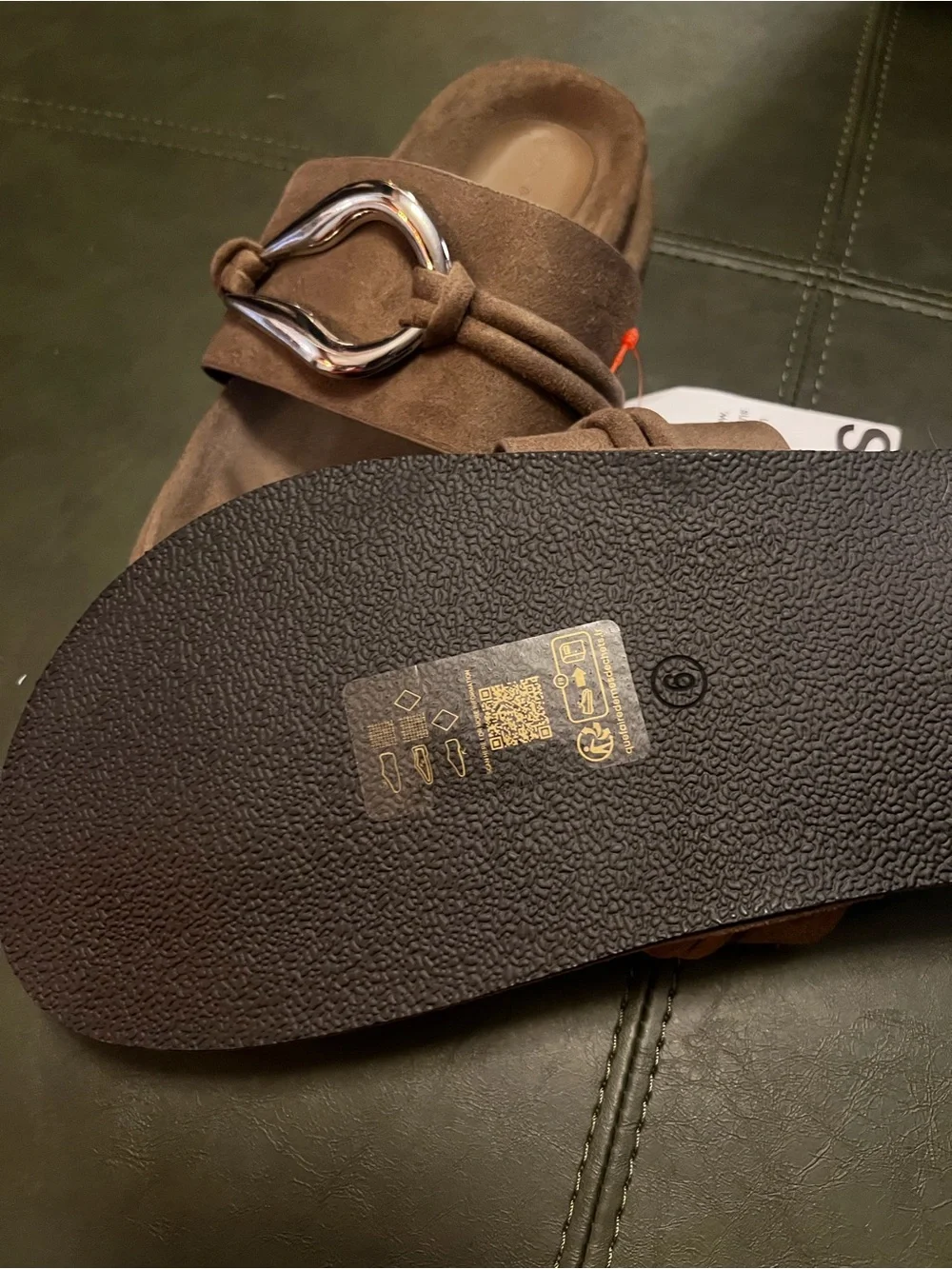 ASOS vegan suede slides